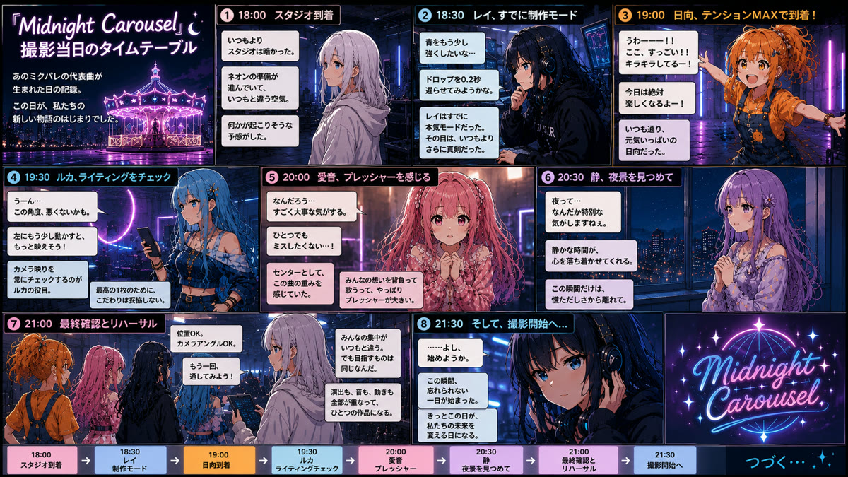 🌃「Midnight Carousel 撮影前夜。」