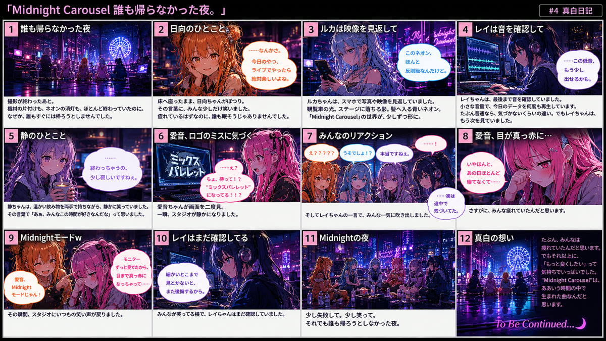 🌃「Midnight Carousel 誰も帰らなかった夜。」