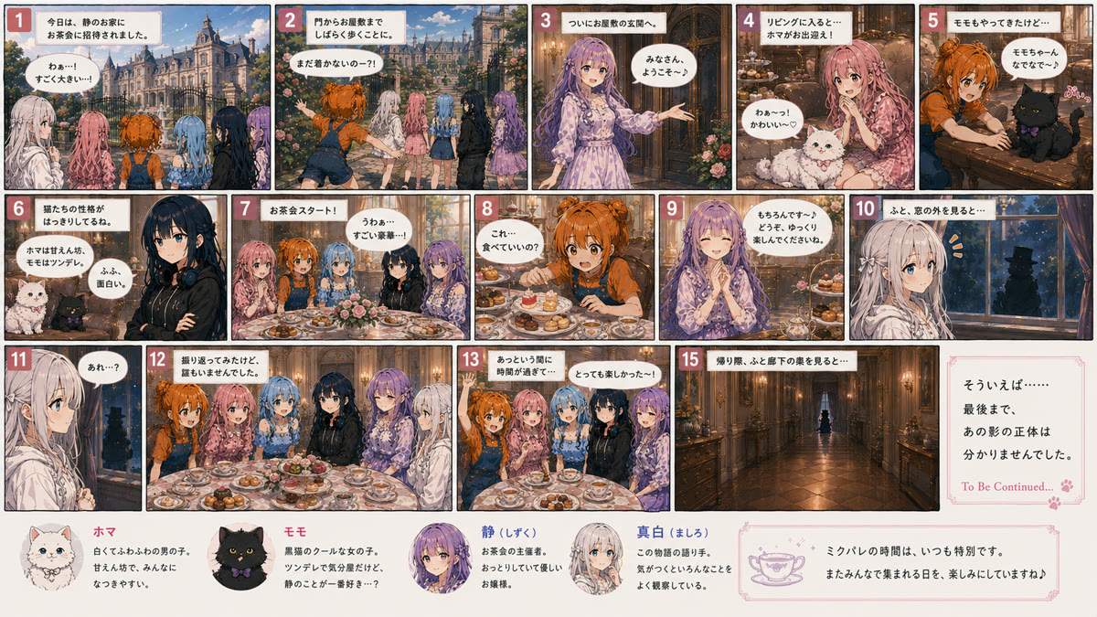 💜 みんなでお茶会でした♪