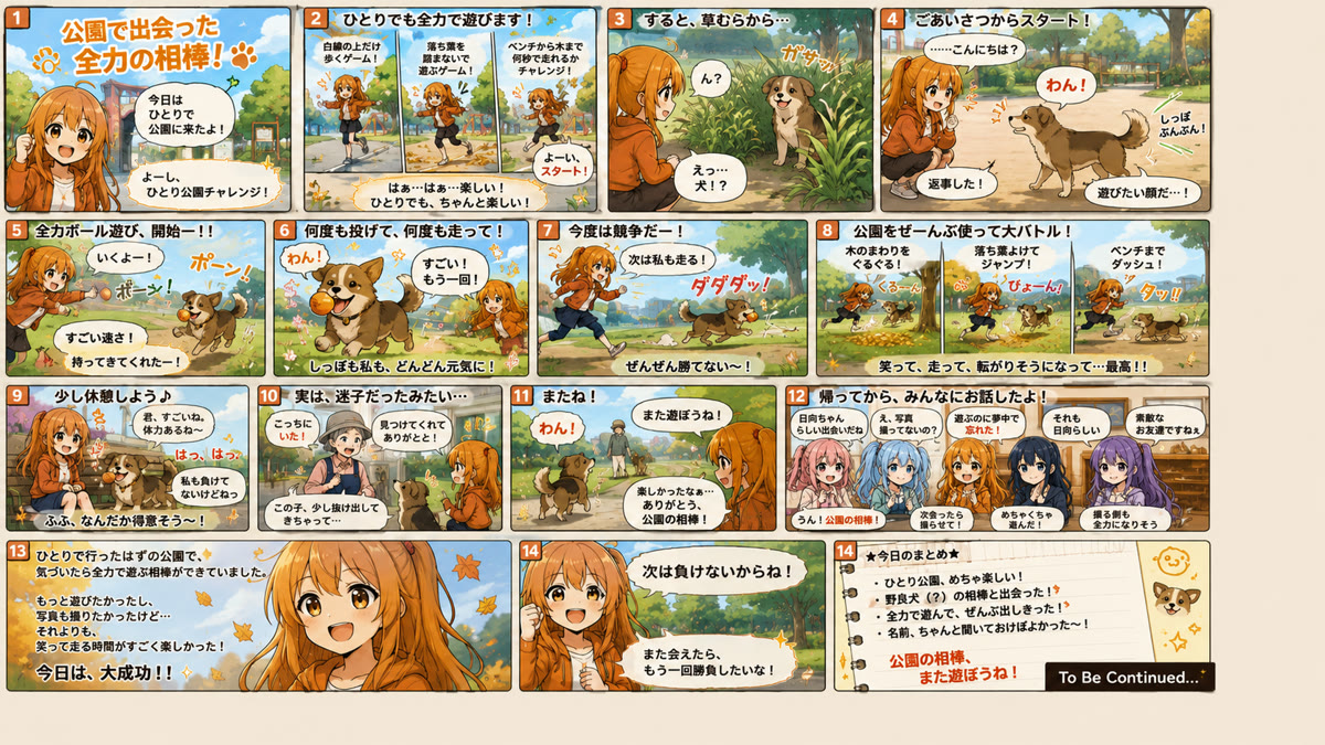 🧡 公園で出会った全力の相棒！