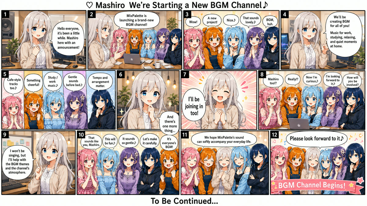 🤍 We're Starting a New BGM Channel♪